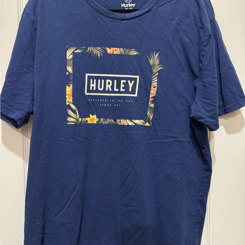 Hurley Navy Tropical Graphic Tee